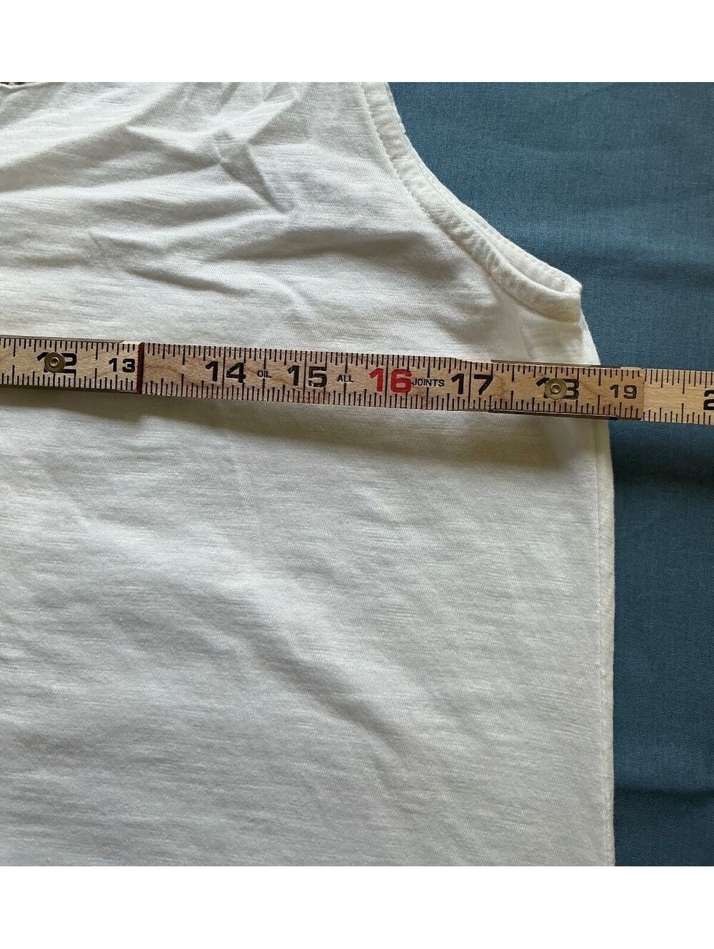 Kuhl Shay Organic Cotton Tank Top Medium White Embroidered Athleisure Casual - Picture 7 of 8